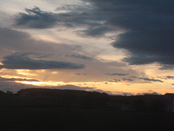Sunrise in Spain from the Talgo Train