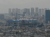View from the Stairs of Sacre-Coeur (Pompidou Center)