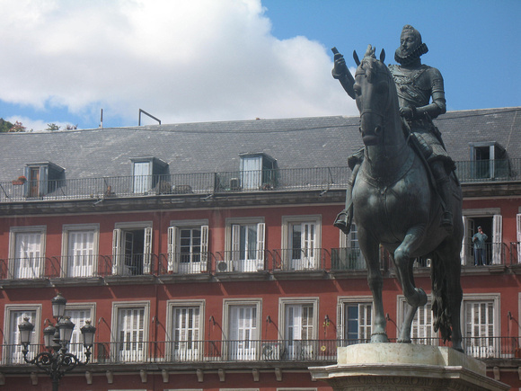 Statue of Philip III at Plaza Mayor