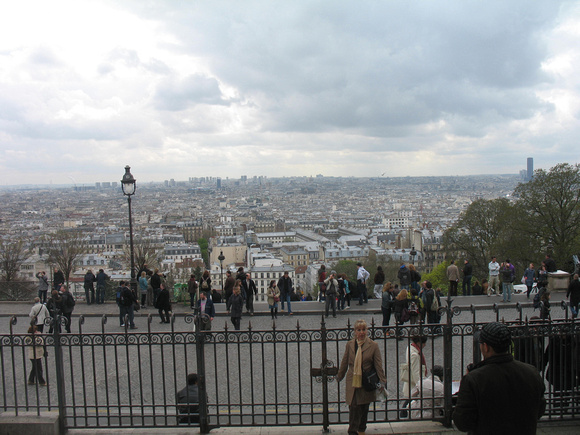 View from the Stairs of Sacre-Coeur