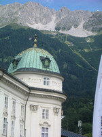 Hofburg (Imperial Palace) with Mountains as Backdrop