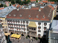 View of Goldenes Dachi from Top of City Tower