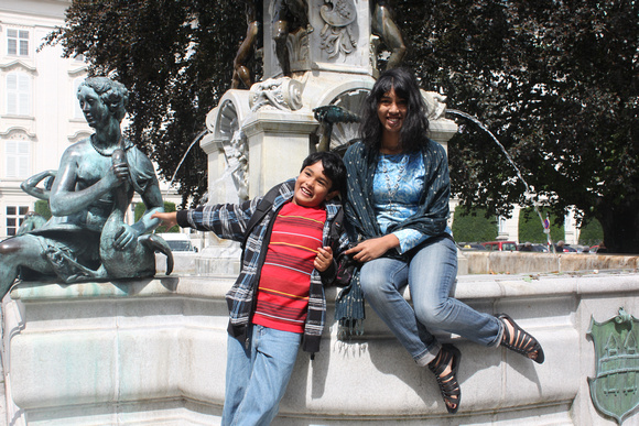 Leopold's Fountain in Front of Landestheater