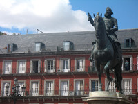 Statue of Philip III at Plaza Mayor